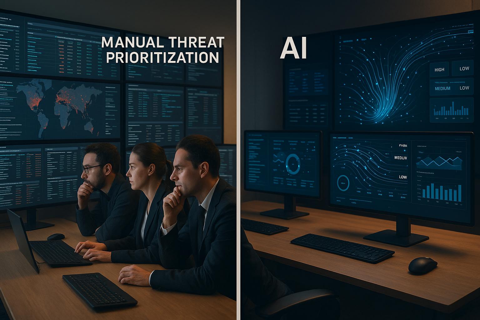 AI vs. Manual Threat Prioritization