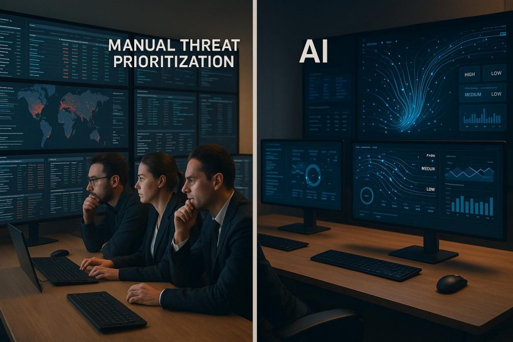 AI vs. Manual Threat Prioritization