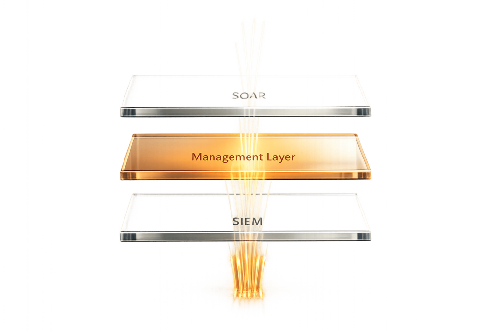 Is the SOC tech stack missing a management layer between the SIEM and SOAR?